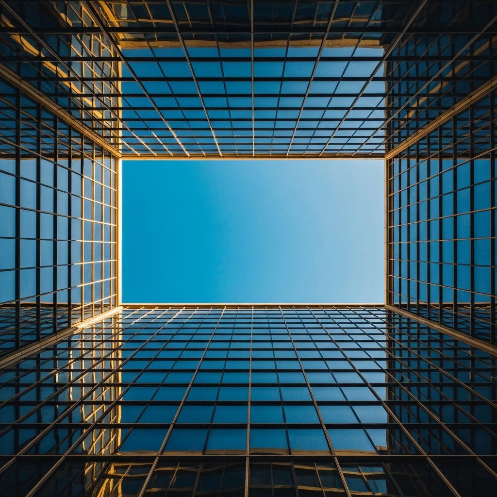 Modern glass building architecture