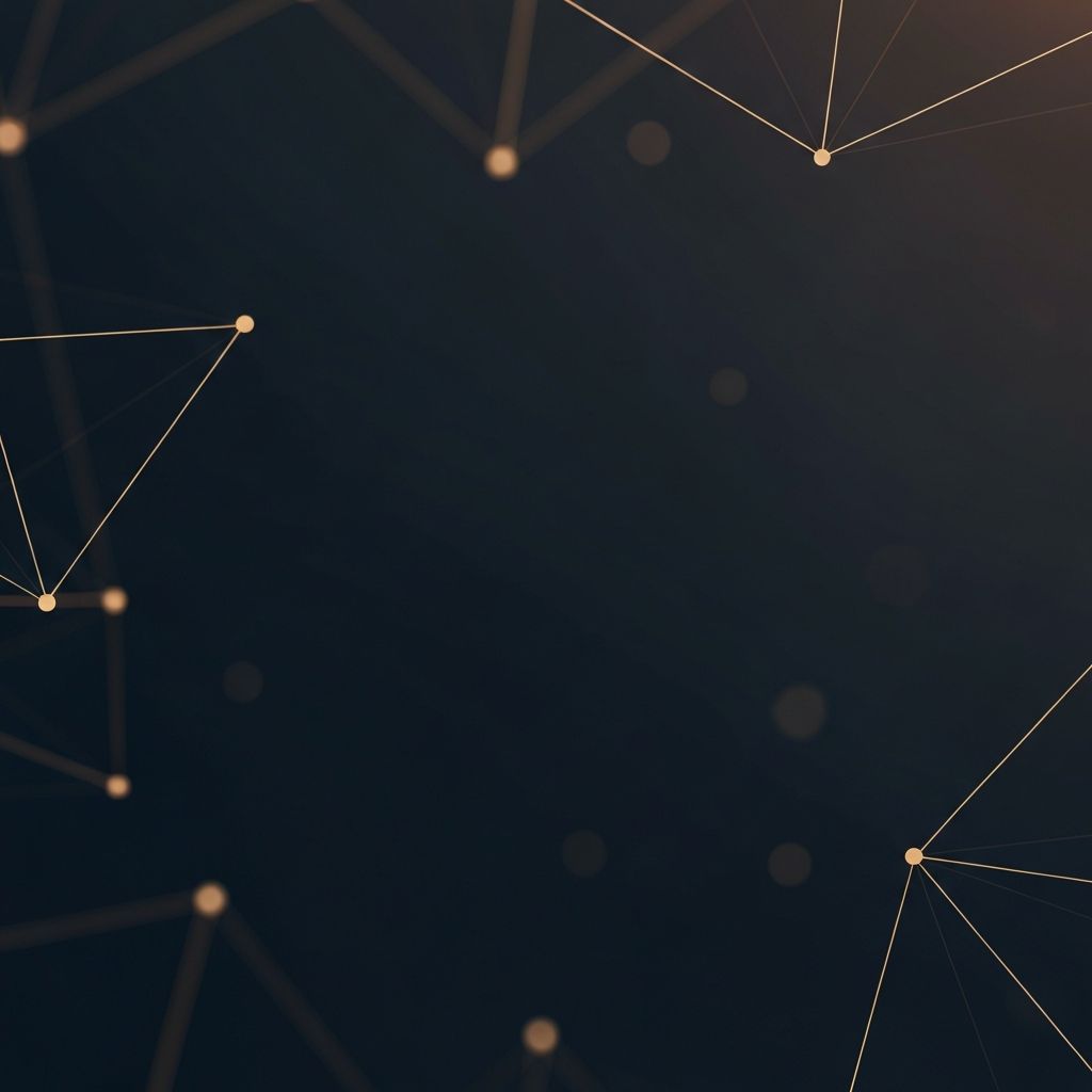 Abstract AI network visualization